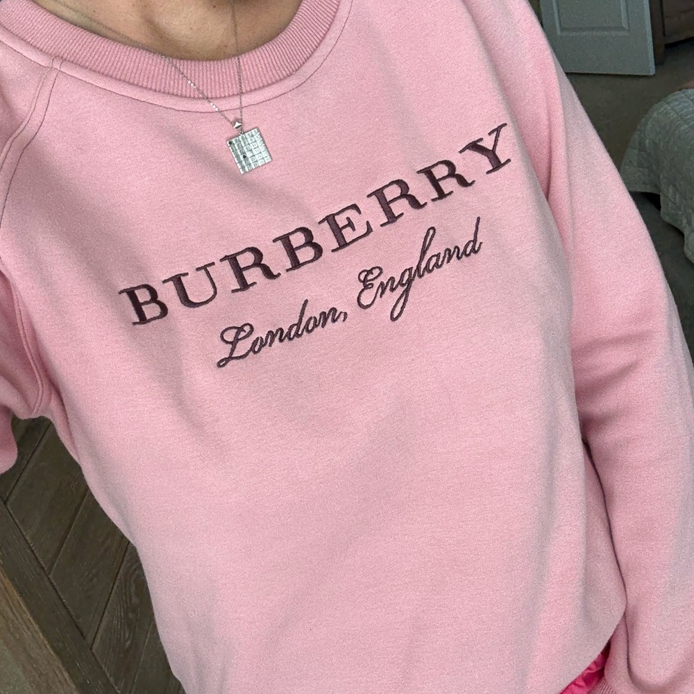 Burberry Pink Women's Sweater Medium